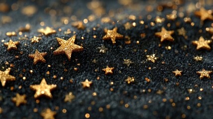 Gold texture with shiny glittering stars animation luxury golden pattern design element