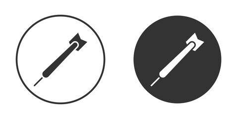 Dart icon Minimal Flat Pictogram for Ui Designs