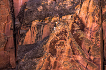 Stunning Rock Formations Showcasing the Vibrant Colors of Capitol Reef National Park at Sunset