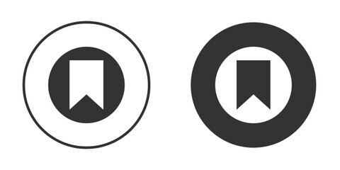 Bookmark icon Minimal Flat Pictogram for Ui Designs
