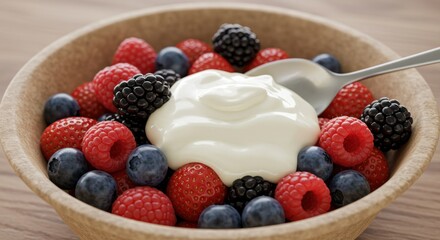 Berries and Yogurt Bowl