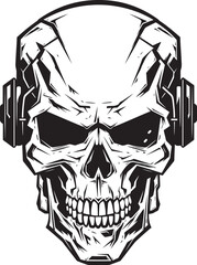 SkullBot Shadow Badge Black Skull Fusion Identity