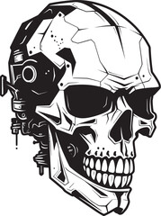 Dark SkullBot Gear Concept Black SkullTech Identity Frame