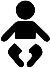 Silhouette of a baby