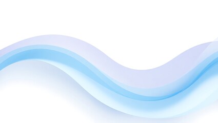 Fototapeta premium Serene Blue Wave: An ethereal and soothing, the elegant flowing blue curves across a pristine space, evoking a sense of tranquility and fluid movement.