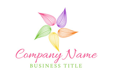 Elegant Floral Branding Logo for Color Consultant and Image Stylist