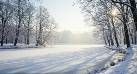 Obraz premium Frozen Winter Park