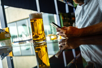 Refreshing Beer and Smartphone Interaction in Hamburg, Germany