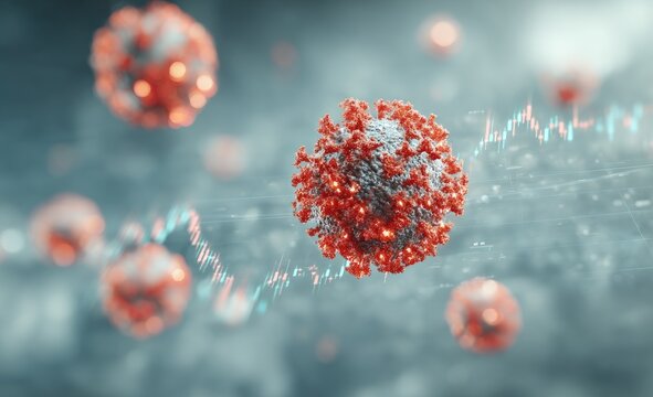 Virus, financial data overlay