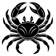 Marine Crab Vector | Sea Creature Line Art