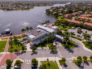Aerial photo Wellington Community Center and aquatic park