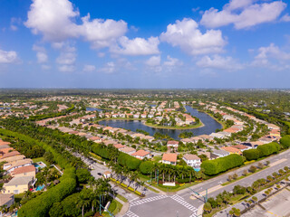 Aerial photo Olympia neighborhood upscale residential association