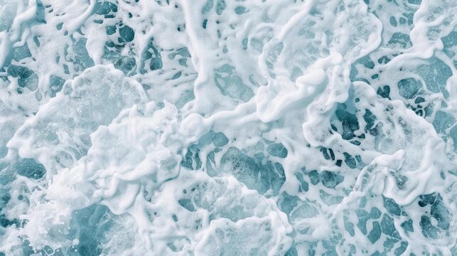 Discover the elegance of pure water textures, featuring abstract waves and swirling patterns on a brilliant white surface.