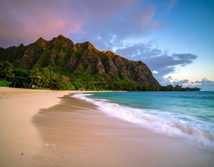 Obraz premium Tropical beach at sunrise