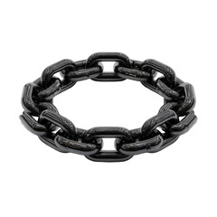 Obraz premium Dark circular chain