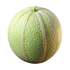 Fototapeta premium Whole cantaloupe melon isolated on transparent background