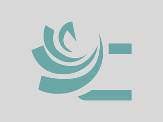 A modern vector logo design featuring a flower growing from coins or financial bars, representing growth, prosperity, and the rewards of smart investing. Ideal for financial services, C