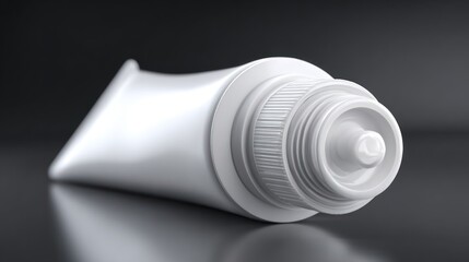 White tube of cosmetic product