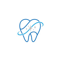 Clean Tooth Logo template, Dental Clinic Icon Vector.eps