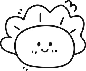 Dumpling illustration.