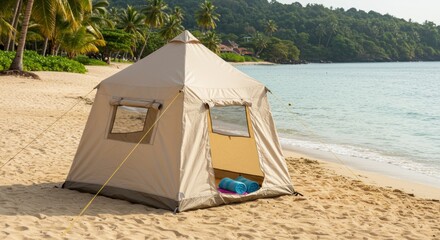 Beach Tent Scene