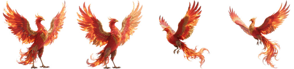 Fototapeta premium フェニックス 不死鳥 鳥 幻獣