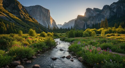 Majestic valley sunrise