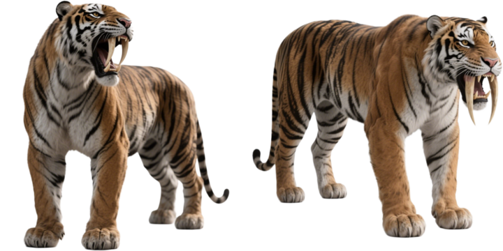 サーベルタイガー　トラ　古代生物　動物