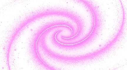 Vibrant Swirling Pink Nebula Sparkle Effect with Glittering Stars Isolated on a transparent background