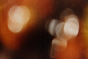 Blurred bokeh background, orange tone, warm, colorful, cute, charming, sweet, romantic.