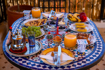 table setting for a dinner