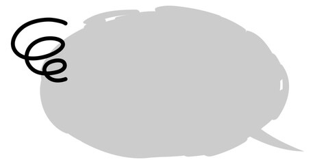 モヤモヤふきだしのイラスト