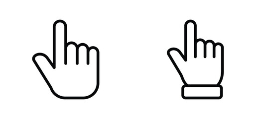 hand clicks icon. pointer icon vectors