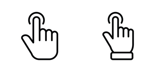 hand clicks icon. pointer icon vectors