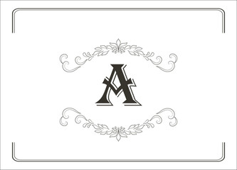 Artistic luxury frame design decorative background vector