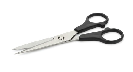 Pair of black-handled scissors