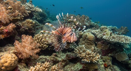 Lionfish on coral reef (1)