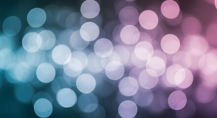 Vibrant abstract bokeh background with a beautiful blue to pink gradient of defocused lights for a modern design concept