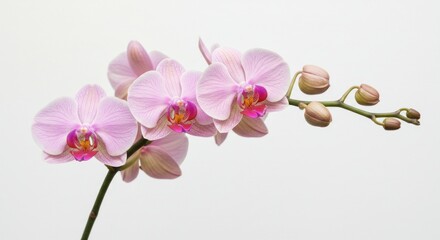 Naklejka premium Delicate Pink Orchid Blooms