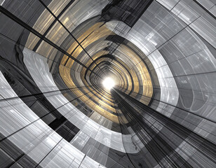 Naklejka premium Abstract Image: Light at the End of the Tunnel - Conceptual as a metaphor to success, faith, future or hope. 162