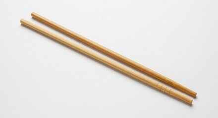 Pair of light brown chopsticks