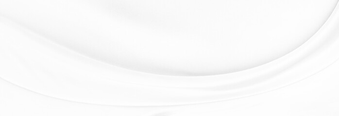 White gray satin texture that is white silver fabric silk panorama background with beautiful soft blur pattern natural.