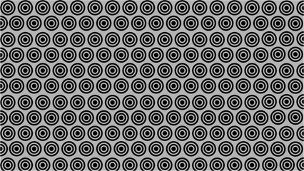 Abstract Geometric Pattern With Stripes, Lines And Round Shapes Illustration