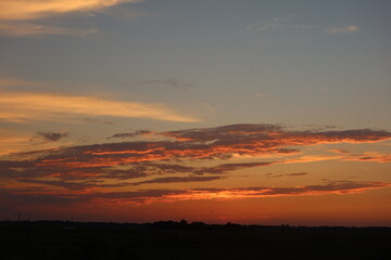 sunset in the clouds