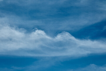 真夏の青空と白い雲