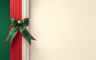 Mexico independence day design in square banner post with waving mexican ribbon. High quality