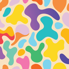 seamless pattern with colorful circles