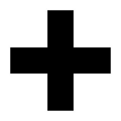 vector cross icon. plus flat icon