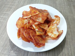 Indonesian Favorite: Spiced Cassava with Balado Kick