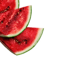 Close-up slices of watermelon